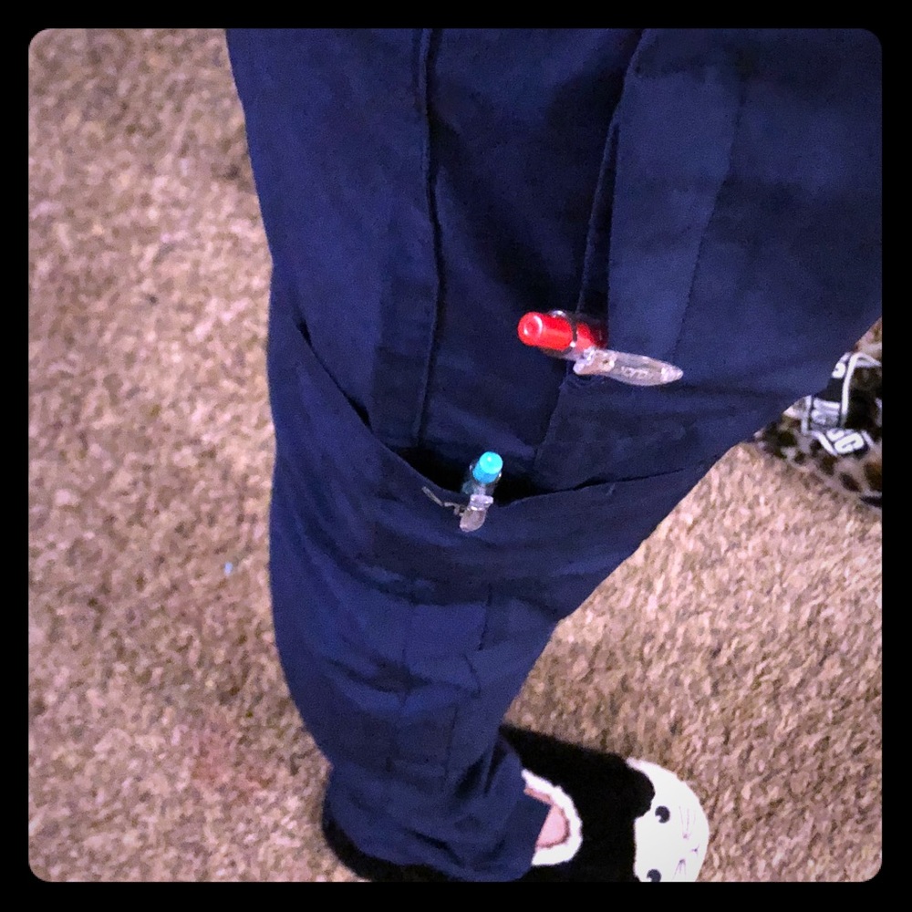 4pkt Cargo Track Pant Straight Leg Medical Pant